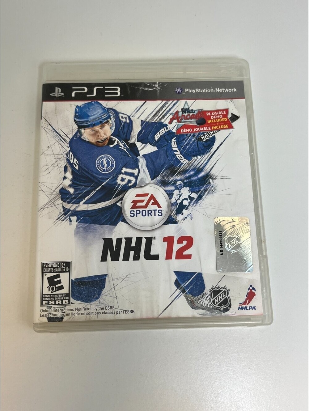 NHL 12 Sony PlayStation 3 PS3 Video Game EA Sports 2011 BLUS-30791 clear